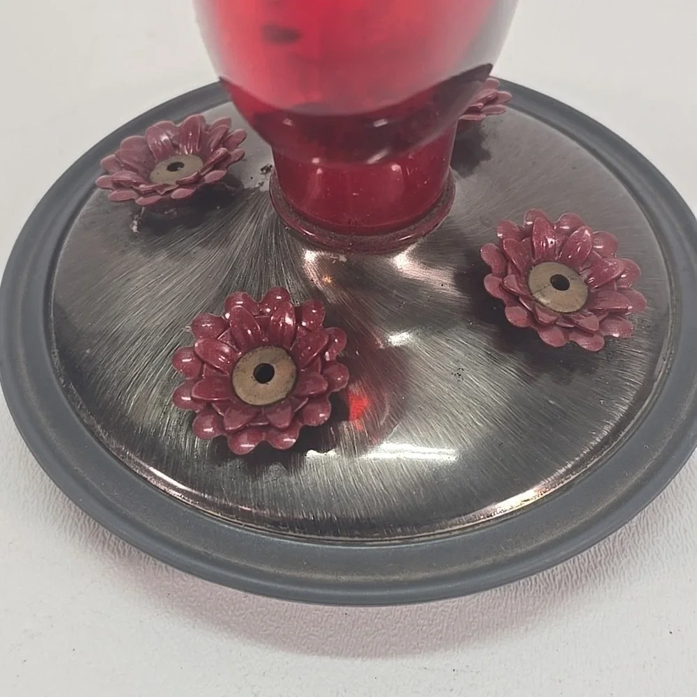 Perky Pet Hummingbird Feeder Nectar Garden Antique Decorative Glass 16oz Red